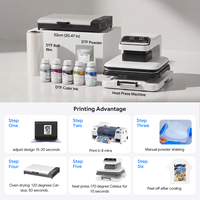 Impresora DTF Colorsun XP600 con cabezal de impresión A3 y polvo automático, máquina de impresión de inyección de tinta para camisetas