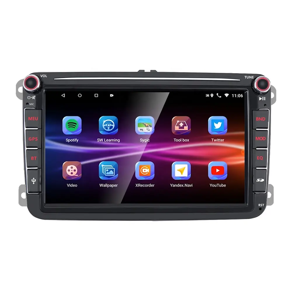 2 Din Gps Navigatie Multimedia Android Audio Stereo Radio Auto Dvd-speler Voor Skoda Octavia 2004