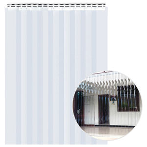 Tirai pintu PVC kejernihan tinggi-penghalang angin, kontrol suhu untuk pintu masuk - Product Image 4