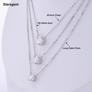 שרשרת יהלומים משובצת יהלום זהב לבן 18k 0.5ct 0.8ct 1.0ct 0.8ct 1.0ct - Product Image 3