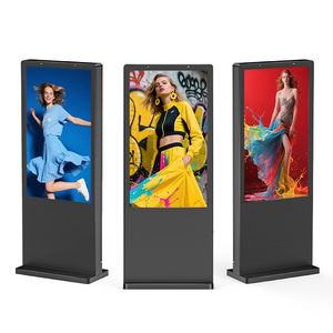 Affichage numérique LCD extérieur personnalisé OEM ODM, lisible en plein soleil, étanche IP65, sur support totem. - Product Image 1