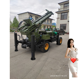 Machine de forage de type crawler, moteur diesel, pour puits d'eau - Product Image 1