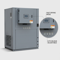 Peralatan Pengering Tray Dryer Heat Pump untuk Dehidrasi Buah Markisa, Kulit Markisa, Bahan Herbal Teh, Kapasitas 300kg-2000kg, Bahan 304