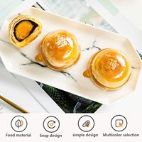 QCAda 100 petites boîtes cadeaux transparentes en plastique de qualité alimentaire pour cupcakes, gâteaux de lune, anniversaires, fêtes (dorées)