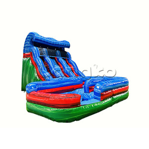 Thương mại lớp thiết kế mới bằng đá cẩm thạch màu xanh nước trượt công viên en-<span class=keywords><strong>14960</strong></span> <span class=keywords><strong>Inflatable</strong></span> trượt nước hồ bơi PVC cho trẻ em và người lớn - Product Image 2