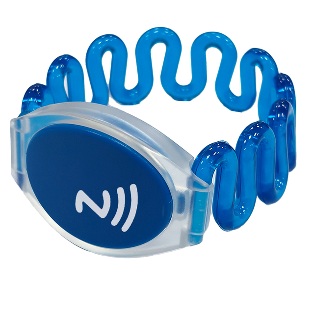 Factory Price Full Color 125Khz Waterproof Swimming Pool 13.56mhz Rfid Smart Bracelet Nfc Rfid Silicone Wristbands Custom