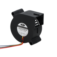 Kipas Blower Aksial DC 5025 50x50x25mm 12v Brushless Ball Bearing Tekanan Statis Tinggi Ul94v0 Pendingin Server Industri