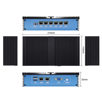 Precio de fábrica 8 puertos Ethernet Pfsense OPNsense Core Barebone PC 8*1G puertos Cyber Security 8250U Mini Router Server