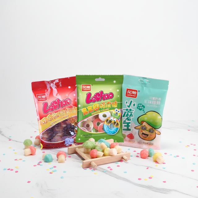 Wholesale Cheap Chinese Candy Cartoon Shaped Jelly Fudge Gummy Candy Soft Candy 118g/bag
