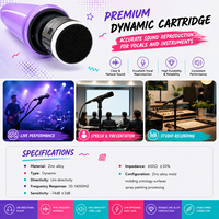 Microphone filaire portable pour karaoké, amplificateur domestique, haut-parleur de conférence, haut-parleur d'ordinateur, microphone dynamique pour diffusion en direct