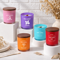 Bougie parfumée de haute qualité personnalisée, vente en gros, emballage de luxe avec logo pour bougie parfumée, cadeaux de fête