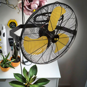 Ventilateur mural métallique 14 pouces à commande mécanique, 3 vitesses, haute performance, résistant aux intempéries, en métal de qualité supérieure – Meilleures ventes - Product Image 3