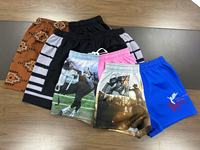 Grosir kustom Australia sublimasi dicetak poliester berkuda kustom Rugby celana pendek berkaki pria dengan saku ritsleting celana pendek