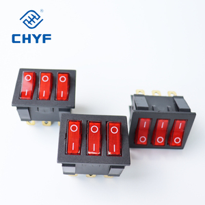 Công Tắc Rocker 3 Bánh Công Tắc Nguồn Ba Bánh Đôi Với Đèn LED Màu Đỏ - Product Image 3