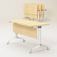 Portable de réunion mobile utilisé bureau table de formation pliable