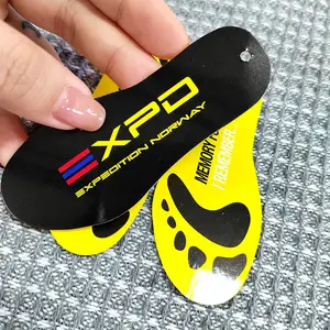 Wholesale Custom Shoe Shape Hang Tag Label Custom Brand Logo Hang Tag Die Cut Into Shape For Clothes