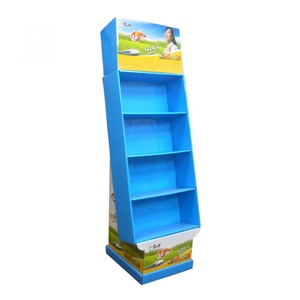 Estante de exhibición de papel reciclado ecológico impreso a todo color de <span class=keywords><strong>4</strong></span> capas para promoción de botellas y cartón - Product Image 4