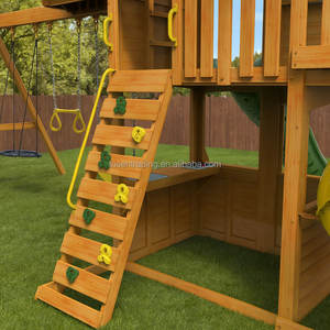 Tobogán de plástico TNR personalizado, parque infantil exterior de madera, columpio, conjunto de juegos. - Product Image 4