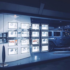 A3 <strong>A4</strong> Single/Double Sided Illuminated Crystal <strong>Led</strong> Frames Store <strong>Window</strong> Hanging Acrylic Advertising Light Box <strong>Display</strong> - Product Image 5