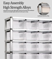Option d'éclairage UVB Support pour reptiles et cage d'élevage de serpents Cabinet d'élevage Système de cage pour animaux de compagnie avec options multi-tailles pour la profession