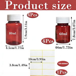 Vente en gros de flacons en plastique pharmaceutiques ronds de 225 cc de qualité médicale blancs - Product Image 3