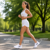 Zapatillas Deportivas de Nuevo Estilo, Cómodas, Suaves y Transpirables, Resistentes al Desgaste, con Cordones, para Hombre y Mujer