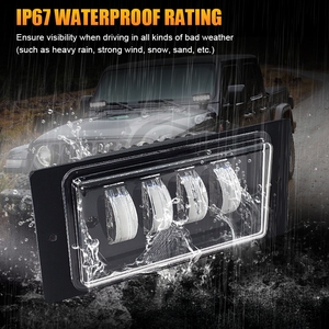 Fábrica nueva IP67 impermeable 14W/18W aluminio LED coche luces antiniebla 9-36V con diseño único doble Color luces de conducción súper brillantes - Product Image 4