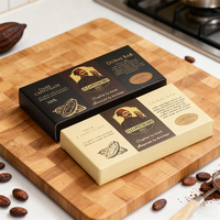 Boîtes cadeaux en chocolat, emballage de chocolat de luxe personnalisé avec feuille d'or dorée, boîte d'emballage de chocolat de Dubaï pour barre de chocolat