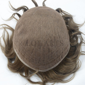 Sistema de Cabello Humano Brasileño para Hombre con Cinta Adhesiva, Cabello Remy de Grado Profesional, Técnica Freestyle, Todas las Opciones de Color, <span class=keywords><strong>1</strong></span> Pieza - Product Image 2
