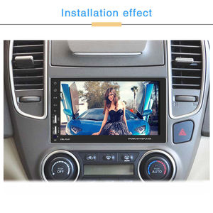 Radio con GPS para coche, reproductor con Android, pantalla dividida de 7 pulgadas, <span class=keywords><strong>2</strong></span> Din, WIFI, BT, llamada manos libres, FM, Mirror Link, 1080P, DVD de película, <span class=keywords><strong>2</strong></span> USB y cámara - Product Image 2