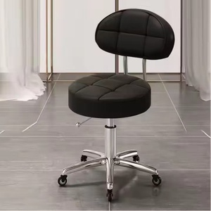 Silla de Barbero Metálica de Alta Calidad y Confort para Salón de Belleza y Centro de Masajes - Product Image 1
