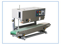 Scelleuse à bande continue automatique avec impression de date, machine de scellage verticale et horizontale double usage pour sachets en plastique et feuilles d'aluminium pour aliments