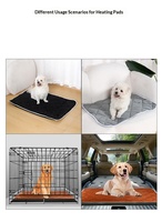 Coussin chauffant pour animaux de compagnie pour l'hiver - Tapis thermique auto-chauffant avec housse en polaire, couverture antidérapante lavable pour chiens et chats