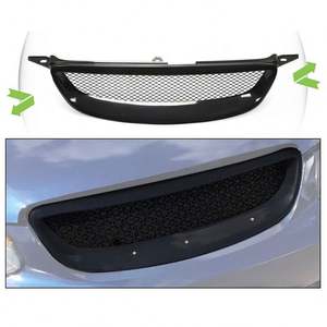 قطع غيار سيارات شبك أسود للمصد الأمامي شبكة علوية لسيارة تويوتا كورولا 2003-2007 - Product Image 4