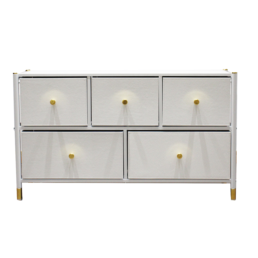 In Stock White Leather Dresser Bronze Finish Adds Elegance | Alibaba.com
