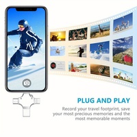 Lecteur de carte 4 en 1 USB 3.0 à Type-C Convertisseur OTG pour PC pour iPhone Android Support de carte Micro TF