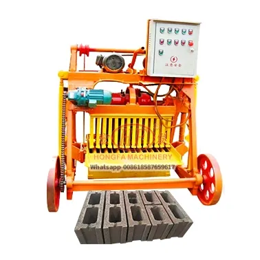 Semi Automatic Small Scale Fly Ash Bricks Machine Cement Sand Brick Maker Forming Hollow Brick Block for sale in Kenya Malawi