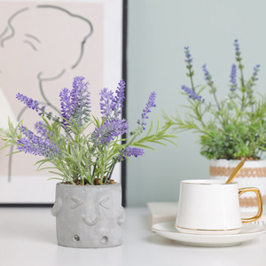 Plante artificielle en pot de lavande Ruilisi, décoration réaliste pour le bureau, la maison ou le bureau - Product Image 4