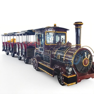 4 Seats Resort Tourist in the Mall Fun Kids Indoors Electric <b>Outdoor</b> Amusement Trackless <b>Train</b> Ride - Product Image 3