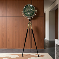 Reloj de Cuarzo de Pie con Diseño Moderno y Elegante, con Pantalla Digital, Decoración para el Hogar, para Sala de Estar
