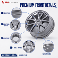 Jante LinTech Premium Légère de 18 Pouces 1234221-00-C Fournitures pour Ateliers Automobiles pour Pièces Tesla Model 3 EV