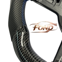 Volant en fibre de carbone personnalisable adapté aux VW Golf MK5/MK6/MK7, Passat, CC, GTI, Bora et Sagitar.