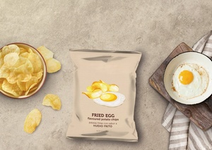 Wholesale Custom Printing Aluminum Foil Food Grade Plastic Packaging Bags Potato Chips Candies Banana <b>Slices</b> Back Sealing Bags - Product Image 3