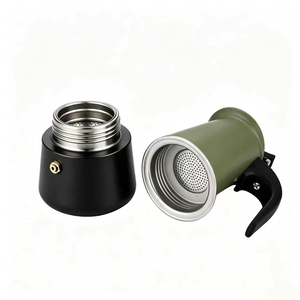 <span class=keywords><strong>Cafetera</strong></span> <span class=keywords><strong>Italiana</strong></span> Moka de Acero Inoxidable Verde Oliva Mate, <span class=keywords><strong>Cafetera</strong></span> Espresso para Estufa de Inducción, <span class=keywords><strong>Cafetera</strong></span> <span class=keywords><strong>Italiana</strong></span> Geyser de 2 a <span class=keywords><strong>12</strong></span> <span class=keywords><strong>Tazas</strong></span> - Product Image 4