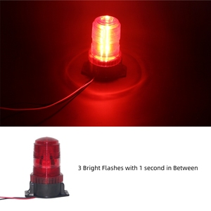 Hot bán xoay nhấp nháy đèn hiệu ánh sáng màu vàng 9-90V LED Đèn hiệu ánh sáng nhấp nháy cho xe nâng xe tải máy kéo - Product Image 3
