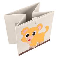Cube de rangement pliable en tissu pour jouets d'enfants, organisateur de chambre d'enfant, étagère de salle de jeux, panier de placard avec couvercle, OEM ODM, pliable pour enfants
