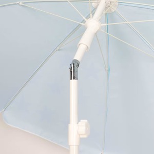 批发最佳澳大利亚易携带倾斜铝杆聚酯防紫外线重型蓝色太阳沙滩伞带标志 - Product Image 5