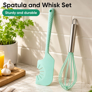 Spatule en silicone, mélangeur à œufs, étaleur de crème, outil de pâtisserie de qualité alimentaire, spatule résistante aux hautes températures, étaleur à gâteau - Product Image 1