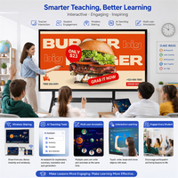 Écran tactile interactif numérique tout-en-un 65 75 86 pouces 4K HD LCD LED pour salle de classe