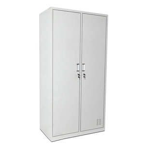 Muebles de Dormitorio Armario Locker de Acero <span class=keywords><strong>con</strong></span> 2 Puertas Armadio Gabinete para Zapatos Ropero Metálico Almirah <span class=keywords><strong>con</strong></span> <span class=keywords><strong>Espejo</strong></span> Organizador - Product Image 5